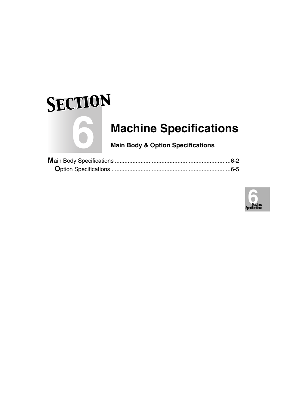 Section 6: machine specifications | Konica Minolta 7130 User Manual | Page 123 / 294