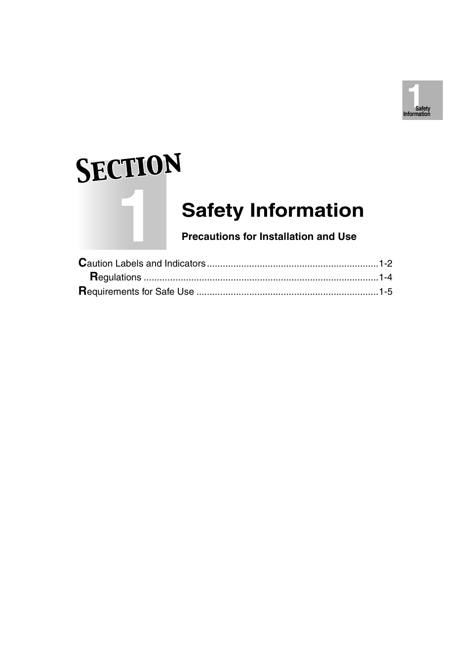 Section 1: safety information | Konica Minolta 7130 User Manual | Page 19 / 294