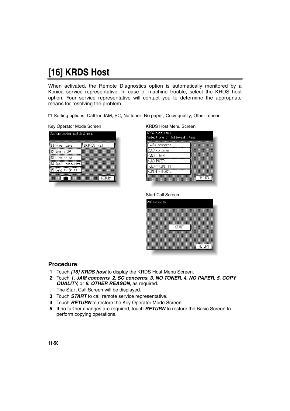 16] krds host | Konica Minolta 7130 User Manual | Page 286 / 294