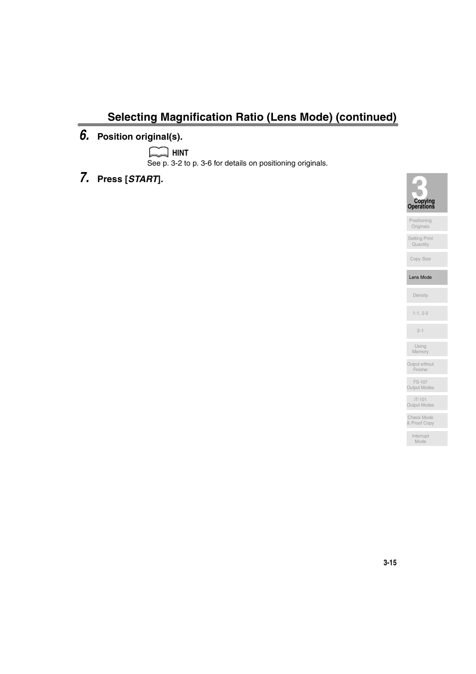 Position original(s), Press [ start | Konica Minolta 7130 User Manual | Page 65 / 294