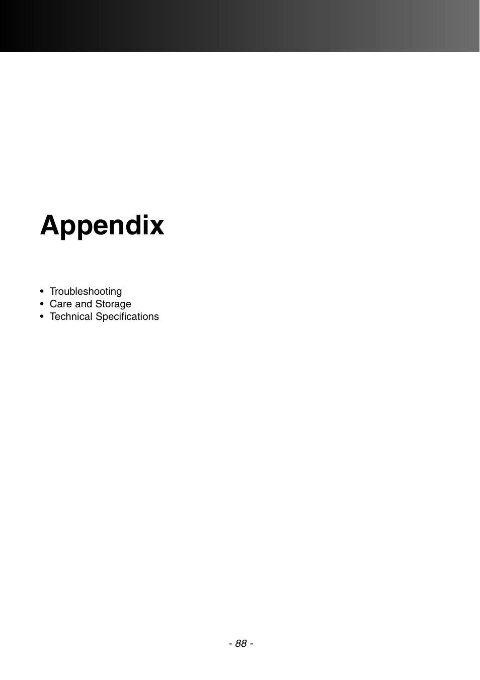 Appendix | Konica Minolta DiMAGE E201 User Manual | Page 88 / 96