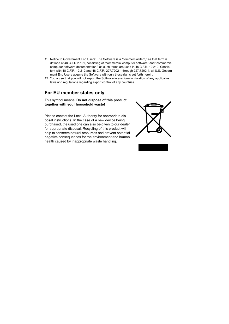 For eu member states only | Konica Minolta magicolor 2530 DL User Manual | Page 4 / 154