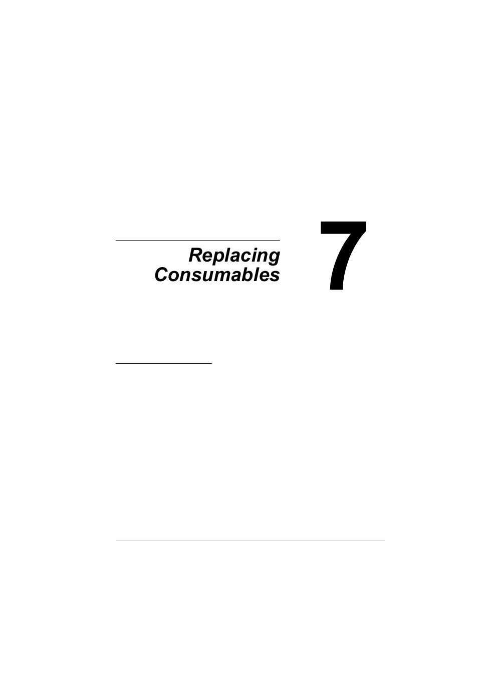 Ch.7 replacing consumables, 7 replacing consumables | Konica Minolta magicolor 2530 DL User Manual | Page 75 / 154