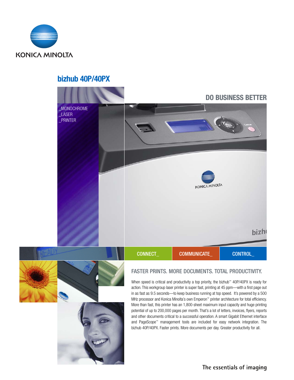 Konica Minolta bizhub 40PX User Manual | 4 pages