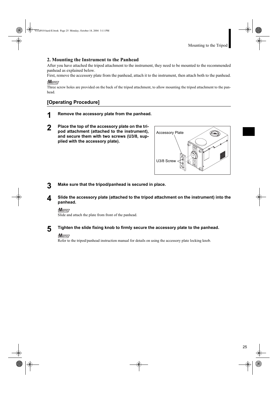 Konica Minolta NON-CONTACT 3D DIGITIZER VIVID 9i User Manual | Page 27 / 56