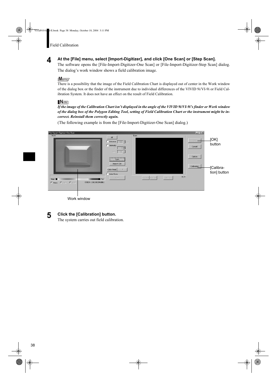 Konica Minolta NON-CONTACT 3D DIGITIZER VIVID 9i User Manual | Page 40 / 56