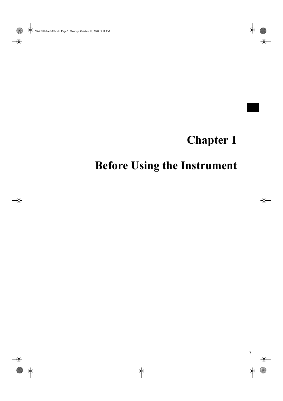Chapter 1 before using the instrument | Konica Minolta NON-CONTACT 3D DIGITIZER VIVID 9i User Manual | Page 9 / 56