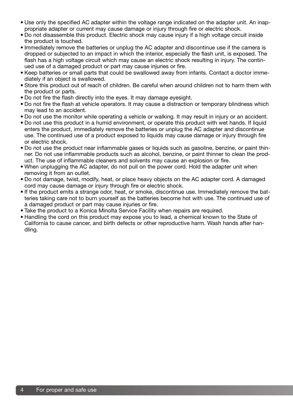 Konica Minolta 109678 User Manual | Page 4 / 124