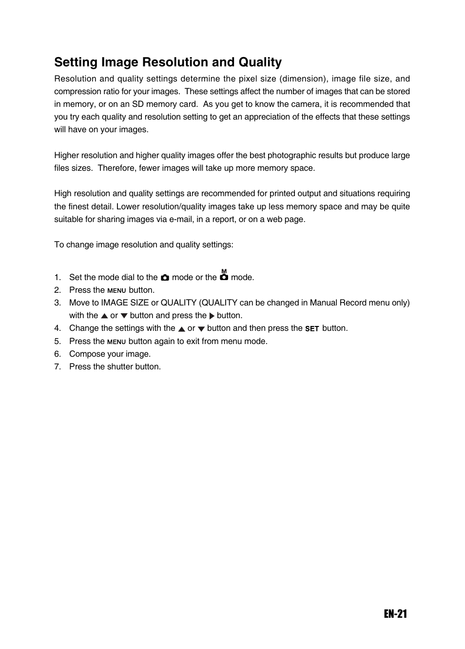 Setting image resolution and quality | Konica Minolta Magicolor 3300 User Manual | Page 21 / 46