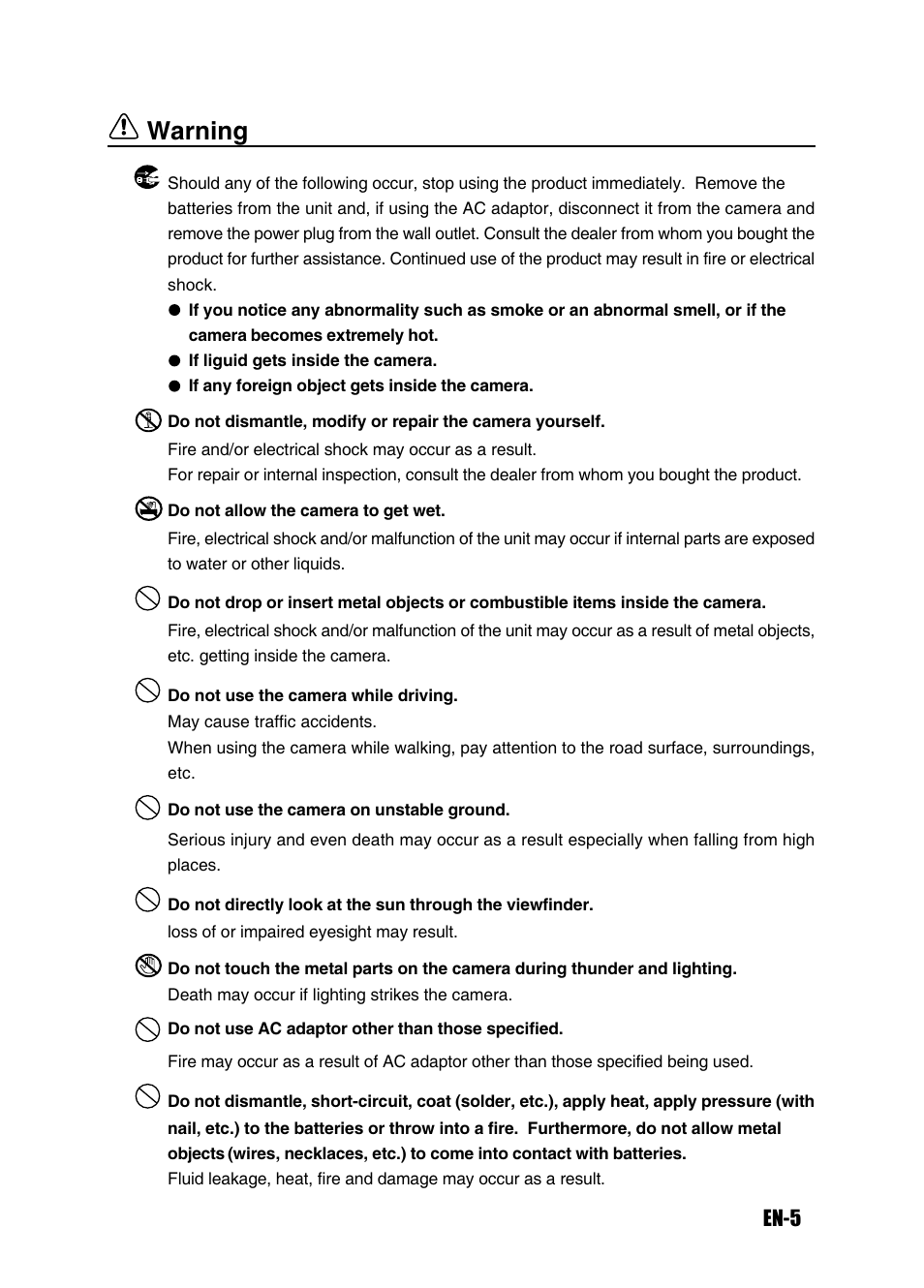 Warning | Konica Minolta Magicolor 3300 User Manual | Page 5 / 46