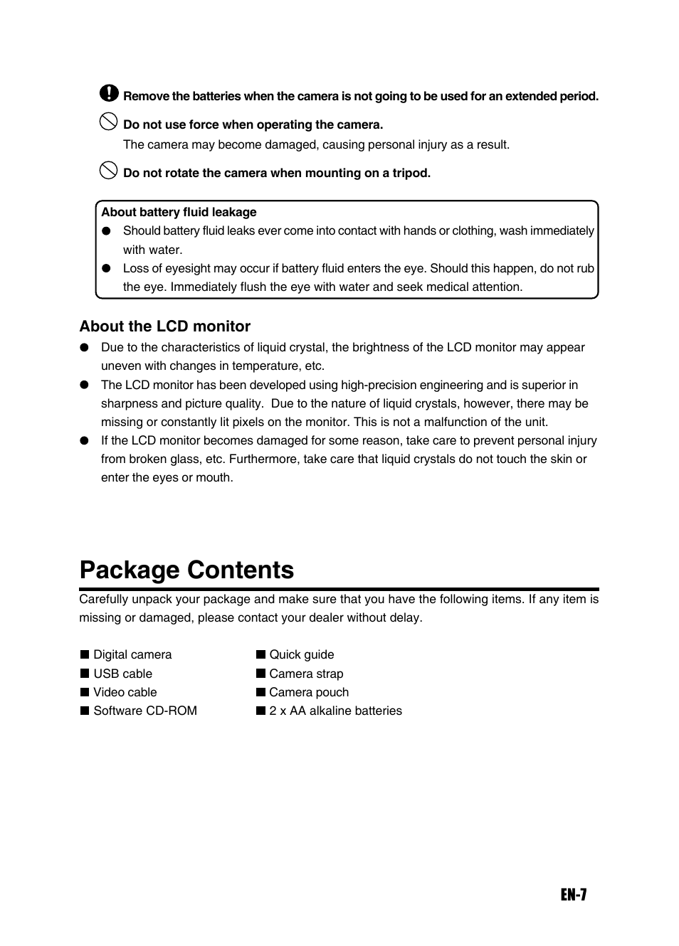 Package contents | Konica Minolta Magicolor 3300 User Manual | Page 7 / 46