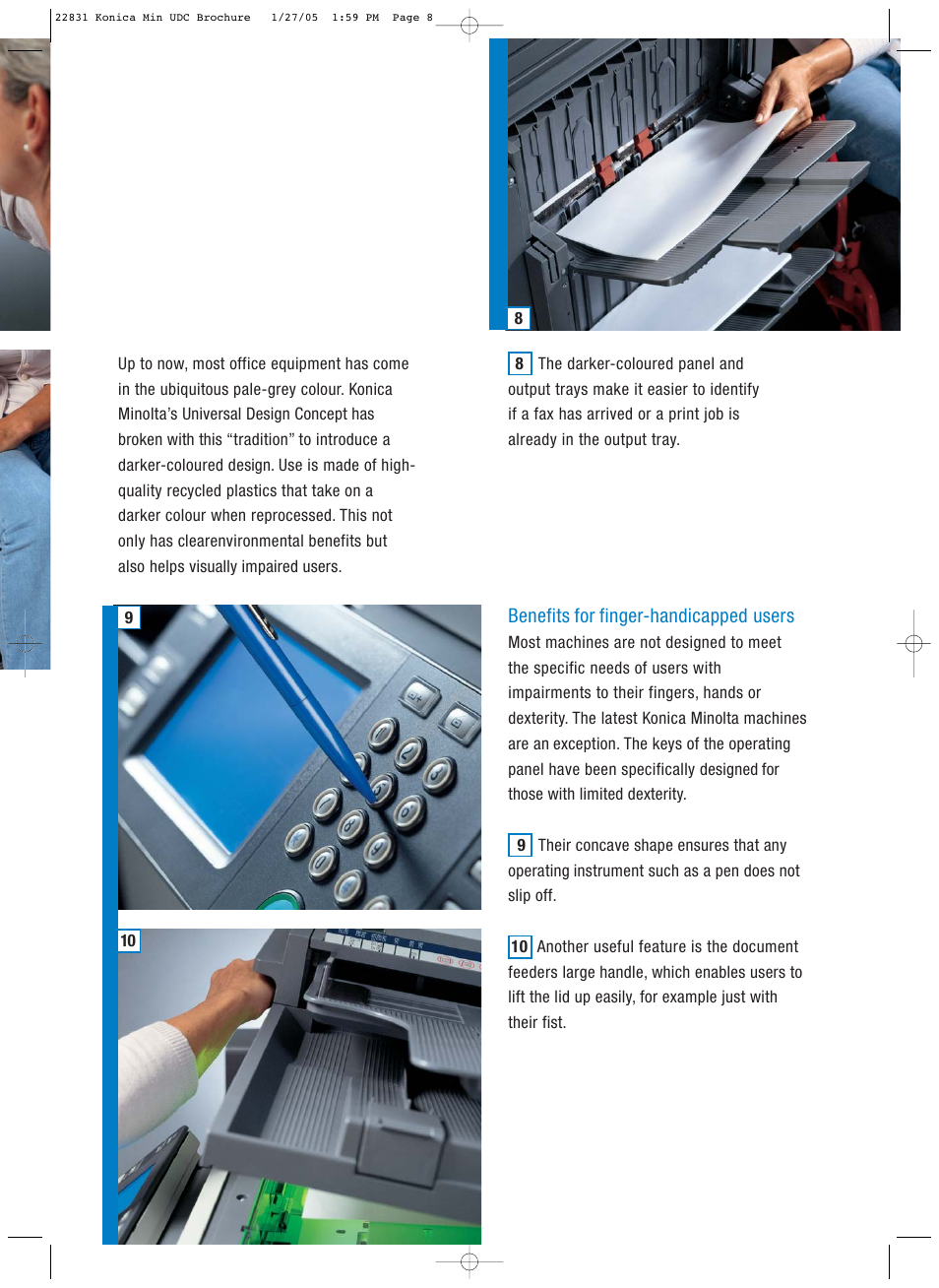 Konica Minolta Universal Design Concept Wheelchair User Manual | Page 7 / 8