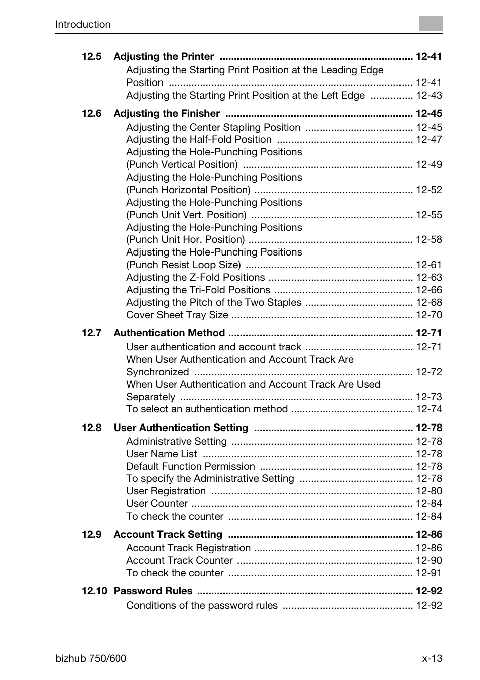 Konica Minolta bizhub 750 User Manual | Page 14 / 526