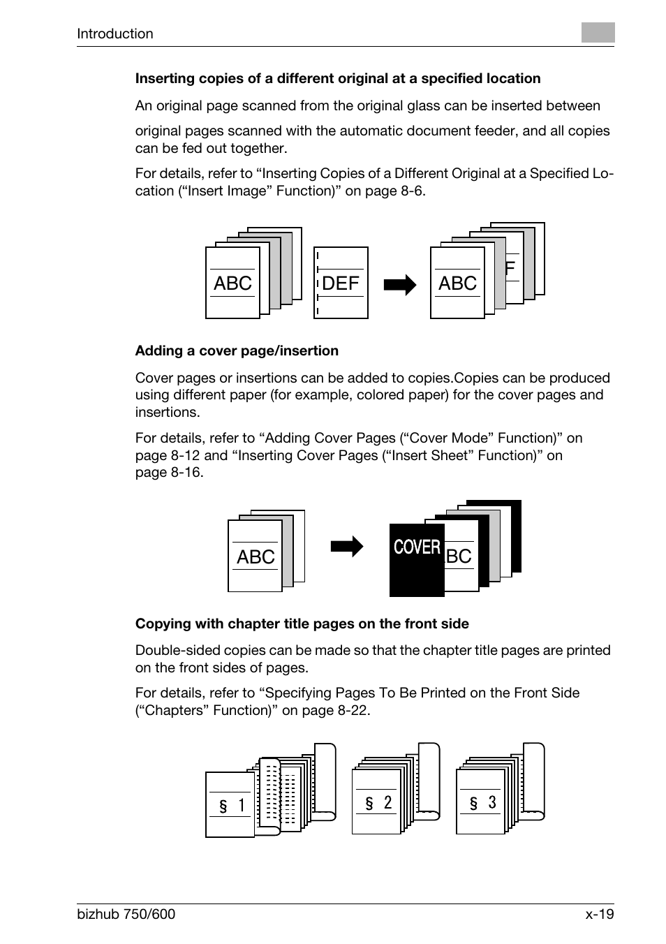 Abc def abc def abc abc cover | Konica Minolta bizhub 750 User Manual | Page 20 / 526