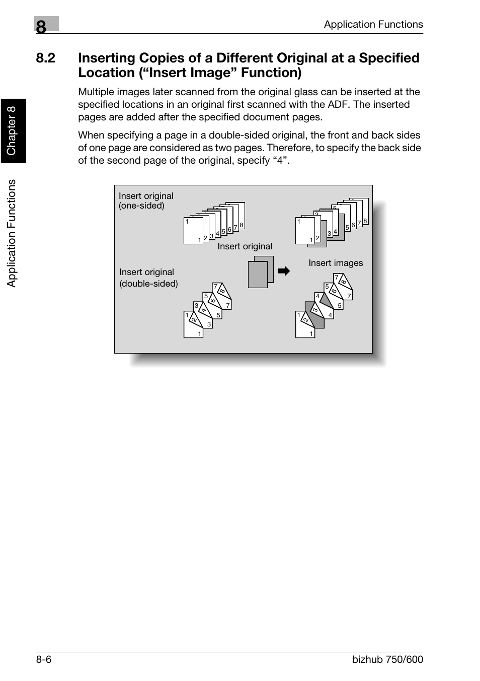 Application f unctions chapter 8 | Konica Minolta bizhub 750 User Manual | Page 279 / 526