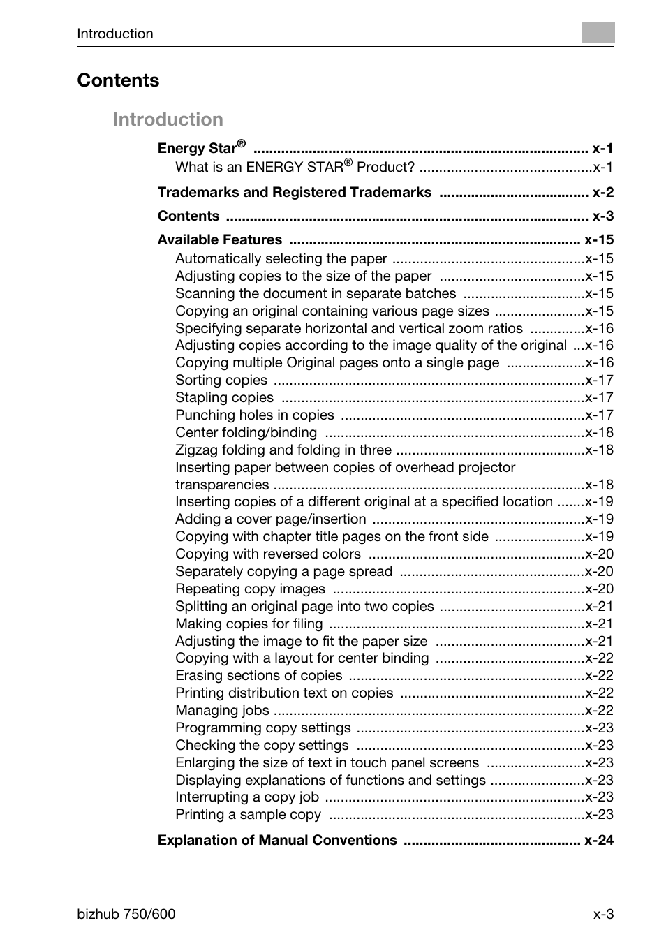 Konica Minolta bizhub 750 User Manual | Page 4 / 526