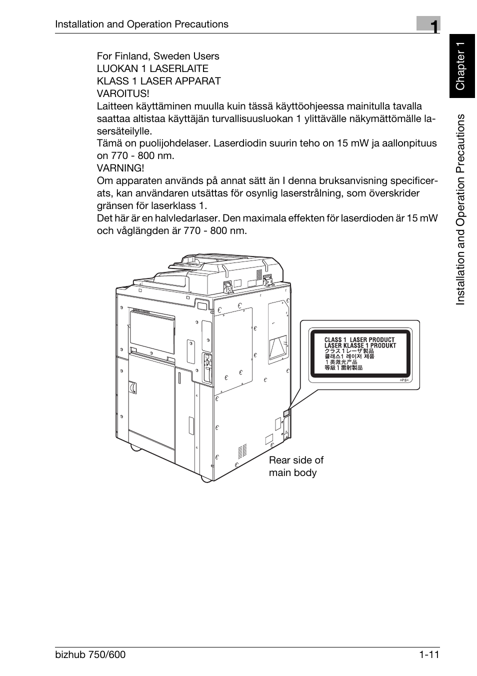 Konica Minolta bizhub 750 User Manual | Page 40 / 526