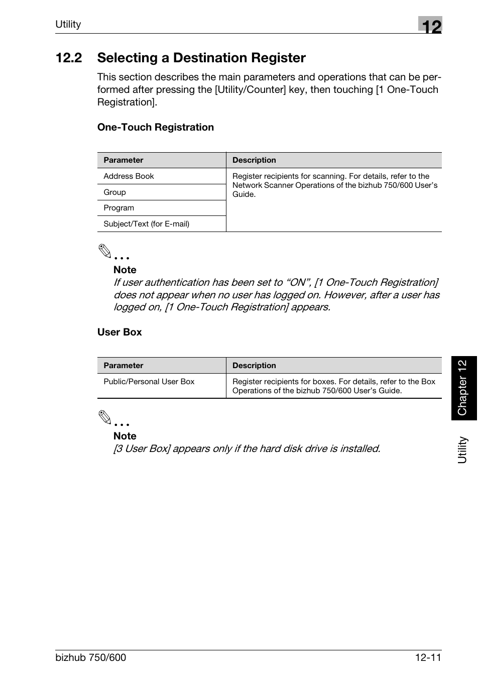 2 selecting a destination register | Konica Minolta bizhub 750 User Manual | Page 424 / 526