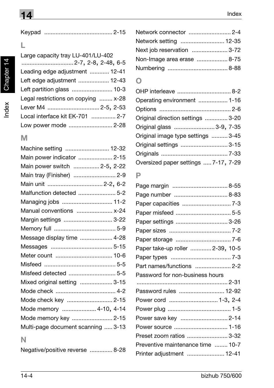 Konica Minolta bizhub 750 User Manual | Page 523 / 526