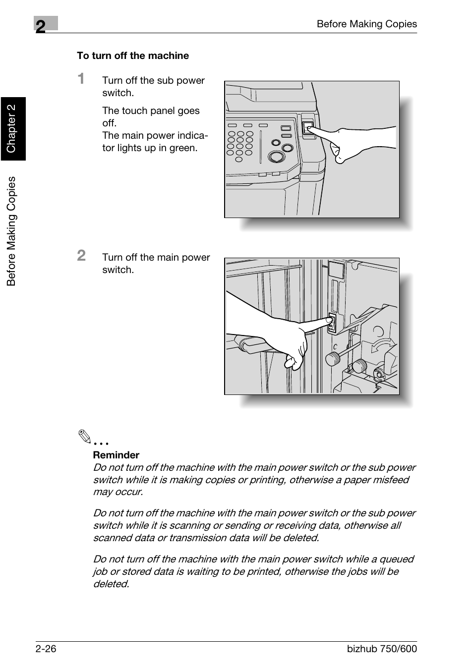 Konica Minolta bizhub 750 User Manual | Page 71 / 526