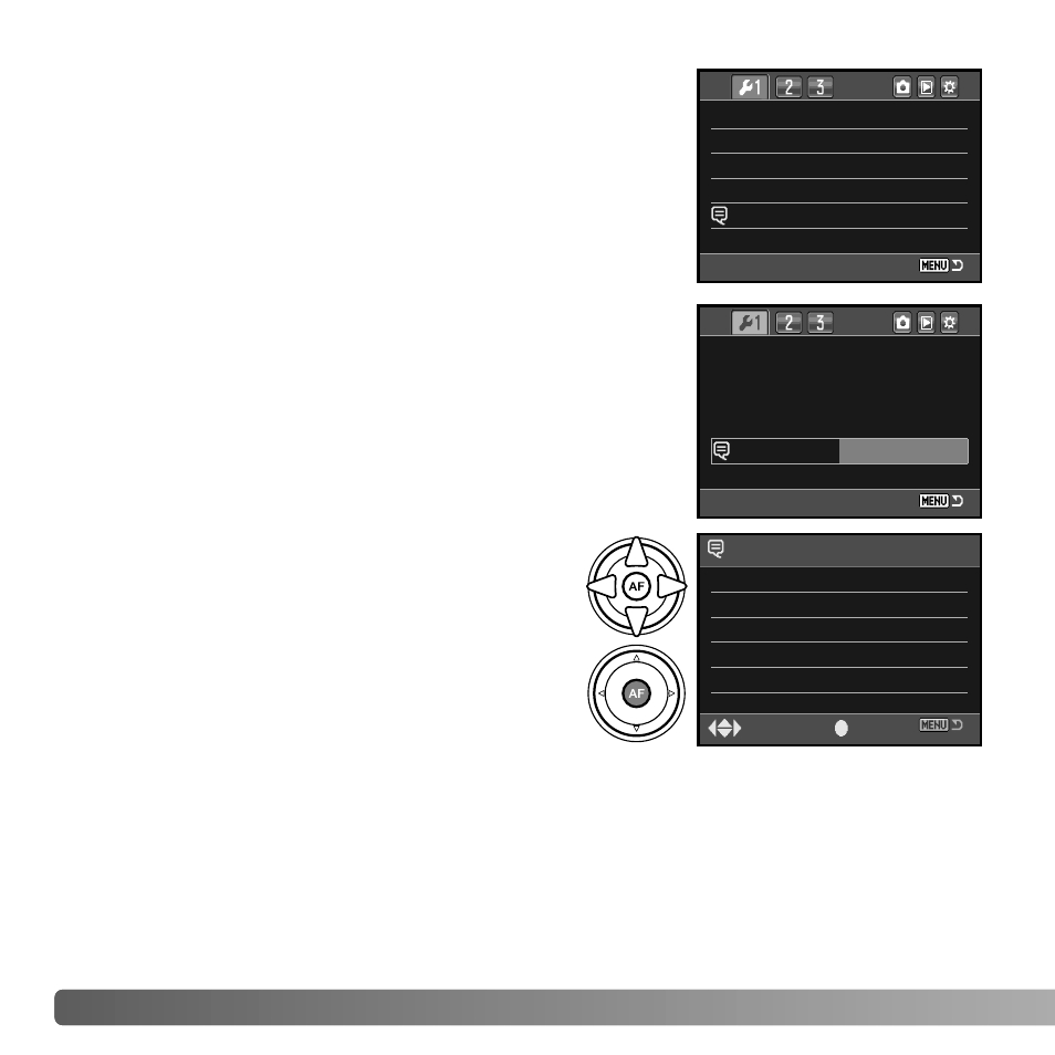 Language, Audio signals | Konica Minolta MAXXUM 5D User Manual | Page 102 / 148