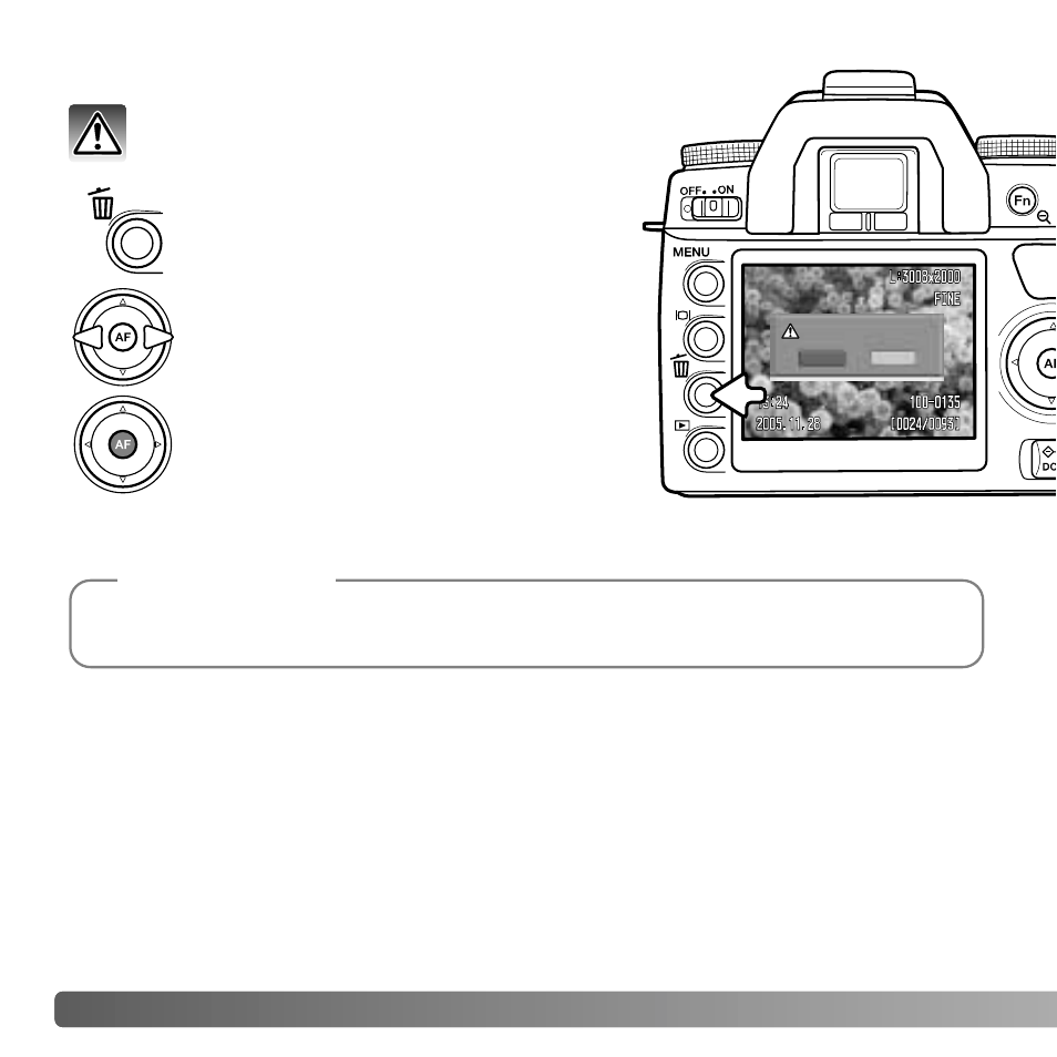 Deleting single images | Konica Minolta MAXXUM 5D User Manual | Page 36 / 148