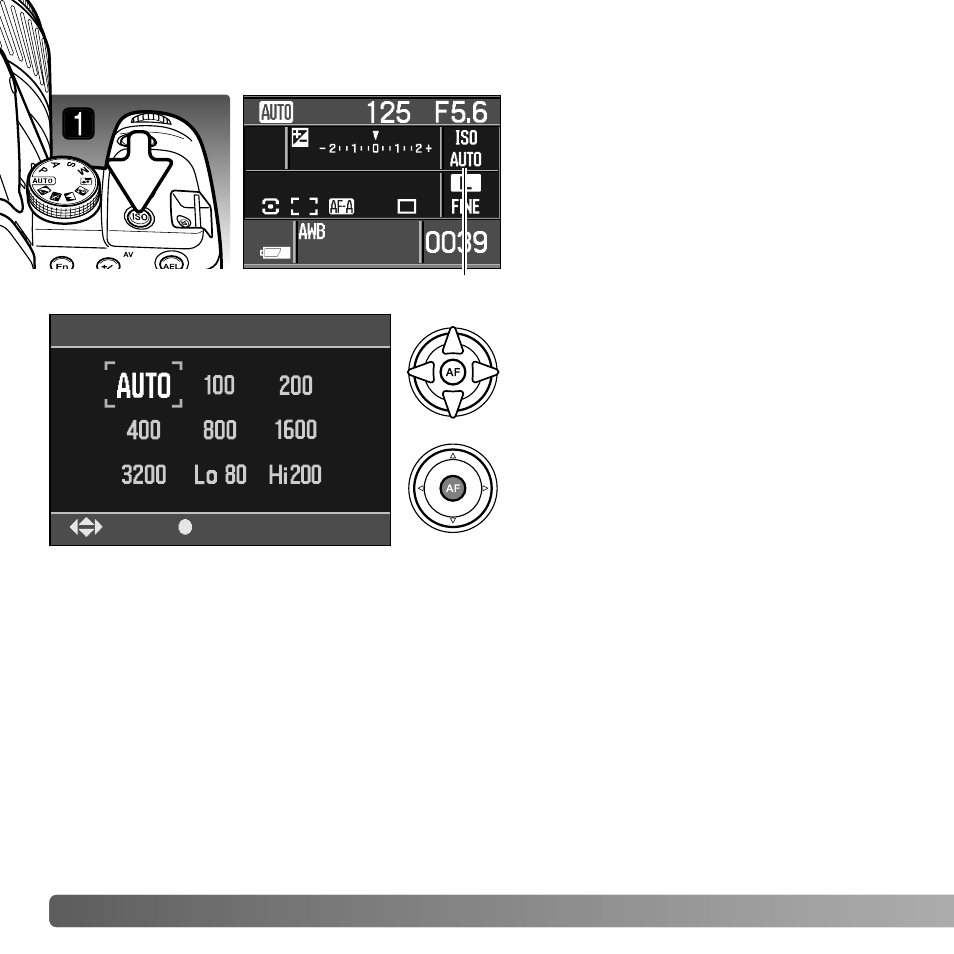 Camera sensitivity (iso) and zone matching | Konica Minolta MAXXUM 5D User Manual | Page 54 / 148