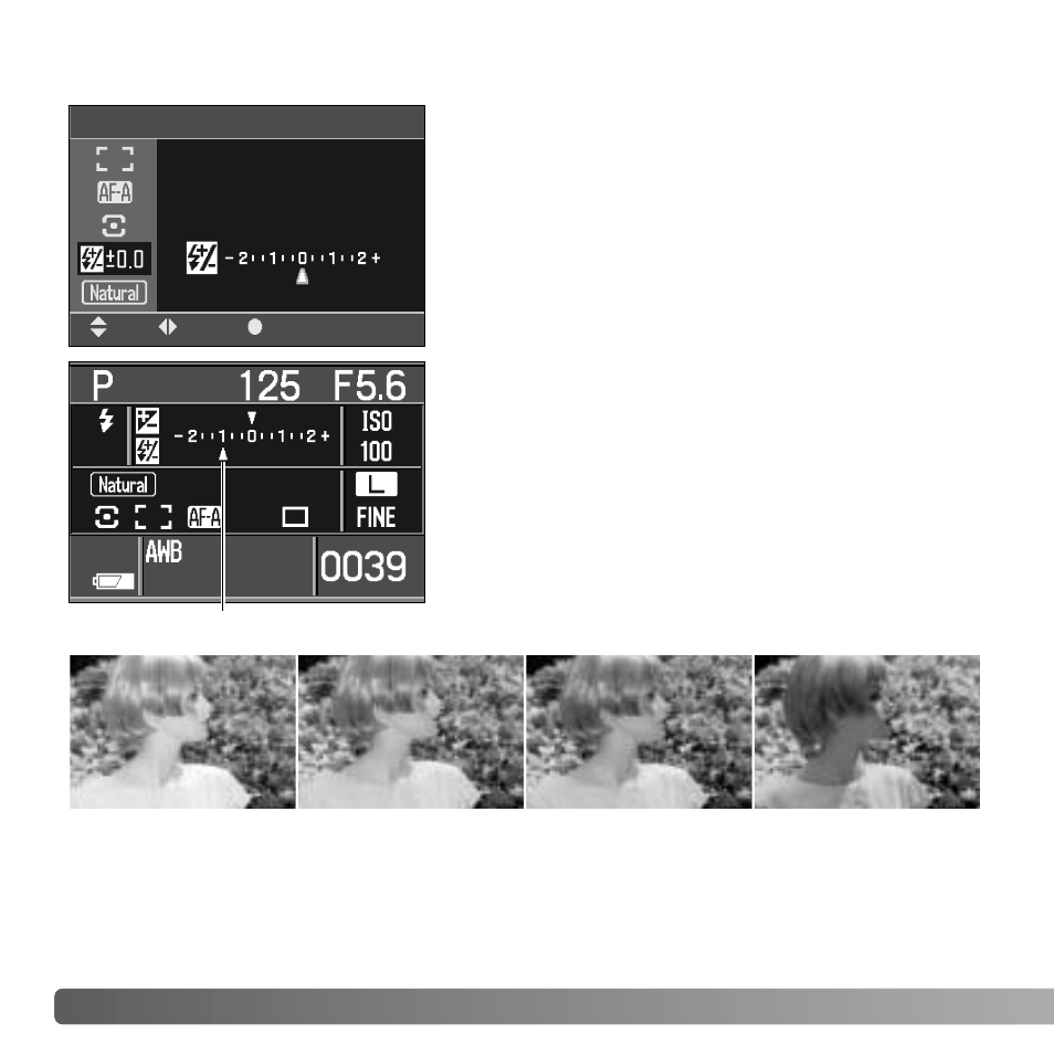 Flash compensation | Konica Minolta MAXXUM 5D User Manual | Page 60 / 148