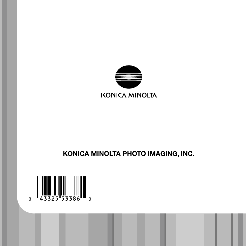 Konica Minolta X50 User Manual | Page 108 / 108