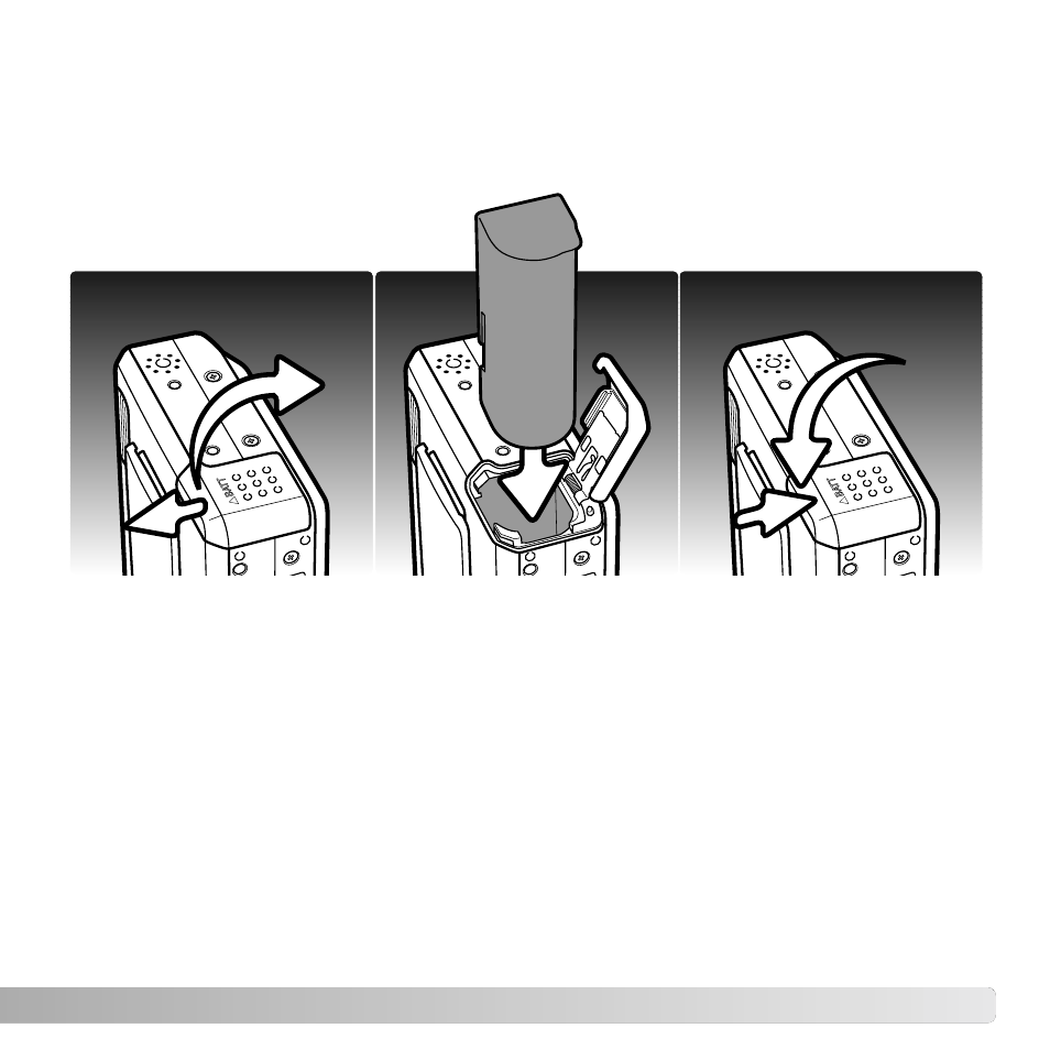 Inserting the battery | Konica Minolta X50 User Manual | Page 15 / 108