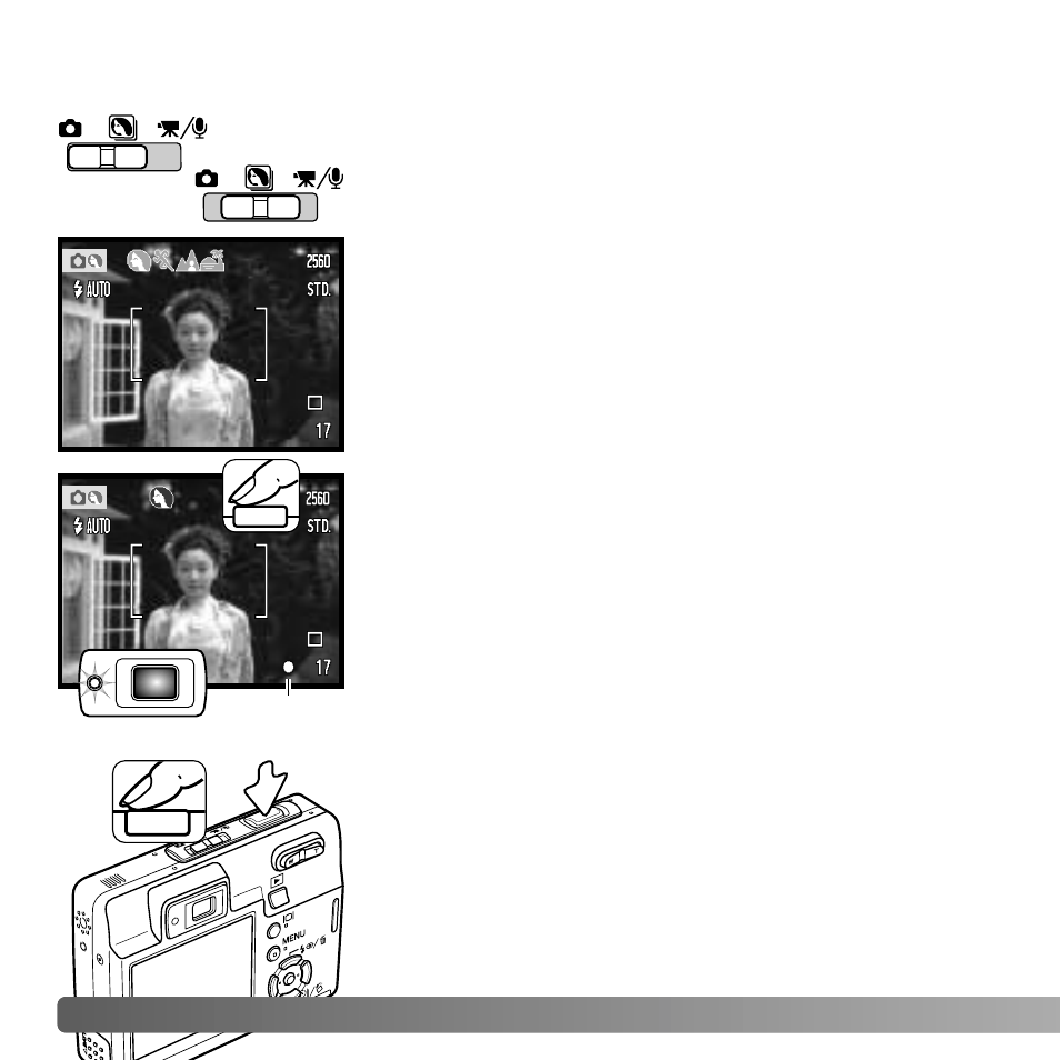 Basic recording operation | Konica Minolta X50 User Manual | Page 24 / 108