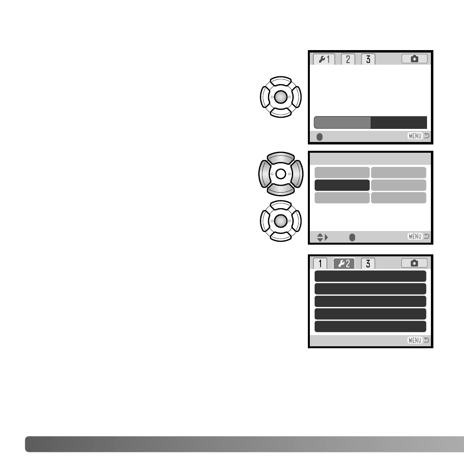 Language, Audio signals, Focus signal | Konica Minolta X50 User Manual | Page 74 / 108