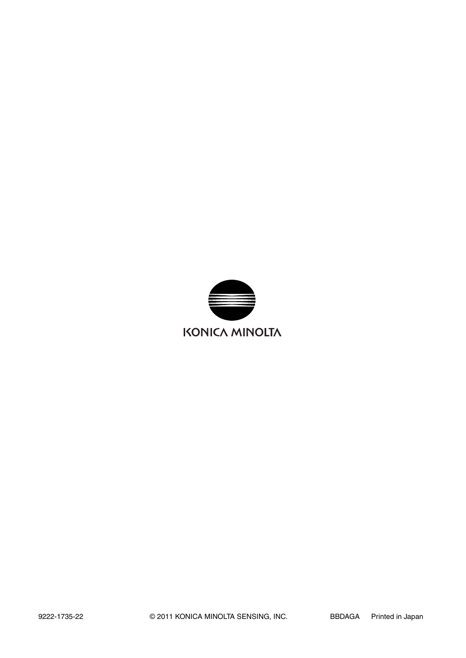 Konica Minolta Data Management Software CA-S20W User Manual | Page 22 / 22