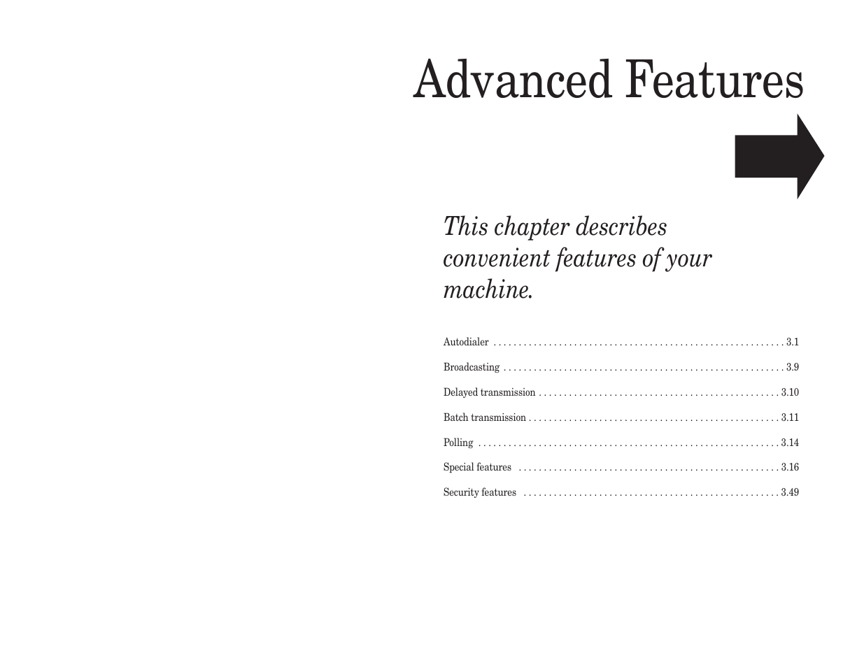 Advanced features | Konica Minolta 7013 User Manual | Page 51 / 150