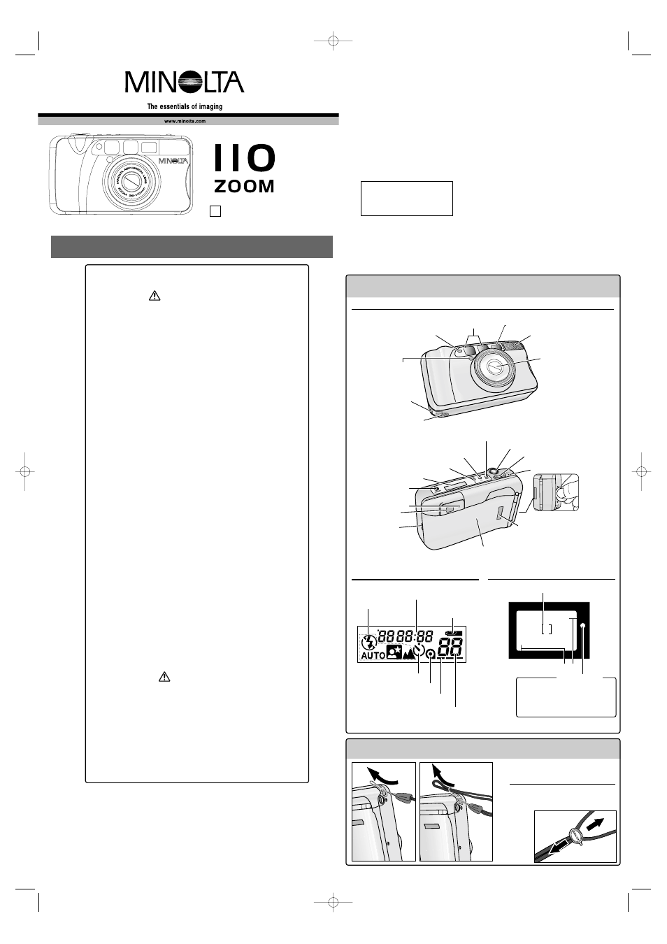 Konica Minolta llo Zoom User Manual | 4 pages
