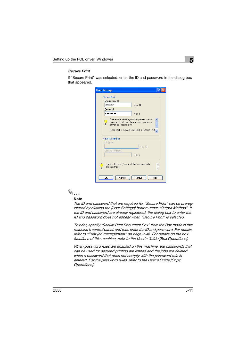 Konica Minolta bizhub C550 User Manual | Page 154 / 400