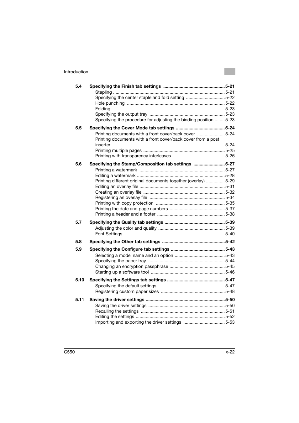 Konica Minolta bizhub C550 User Manual | Page 23 / 400