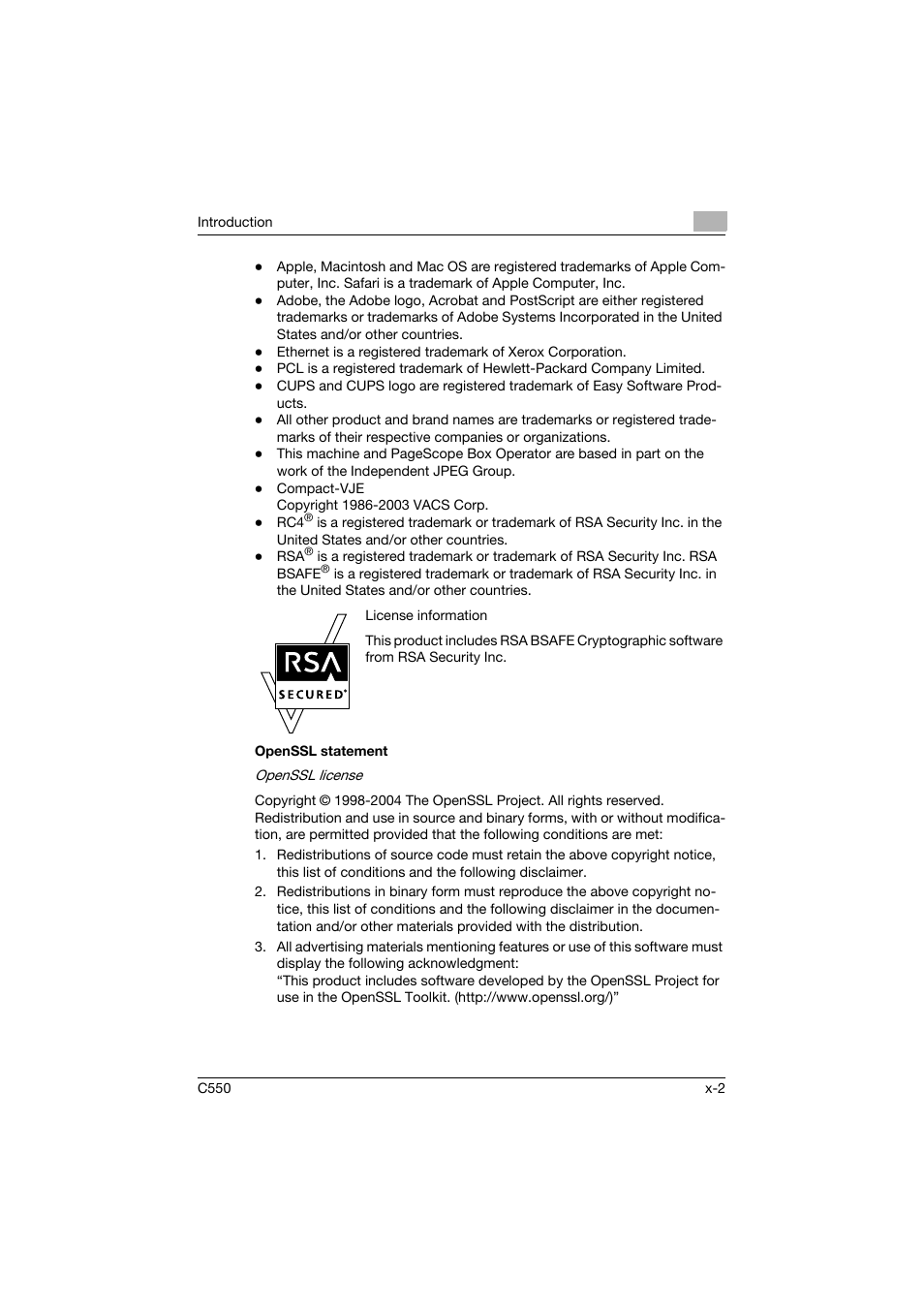 Konica Minolta bizhub C550 User Manual | Page 3 / 400