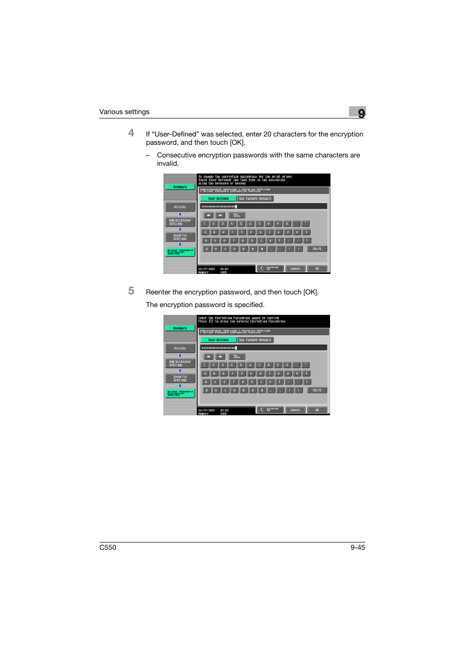 Konica Minolta bizhub C550 User Manual | Page 354 / 400