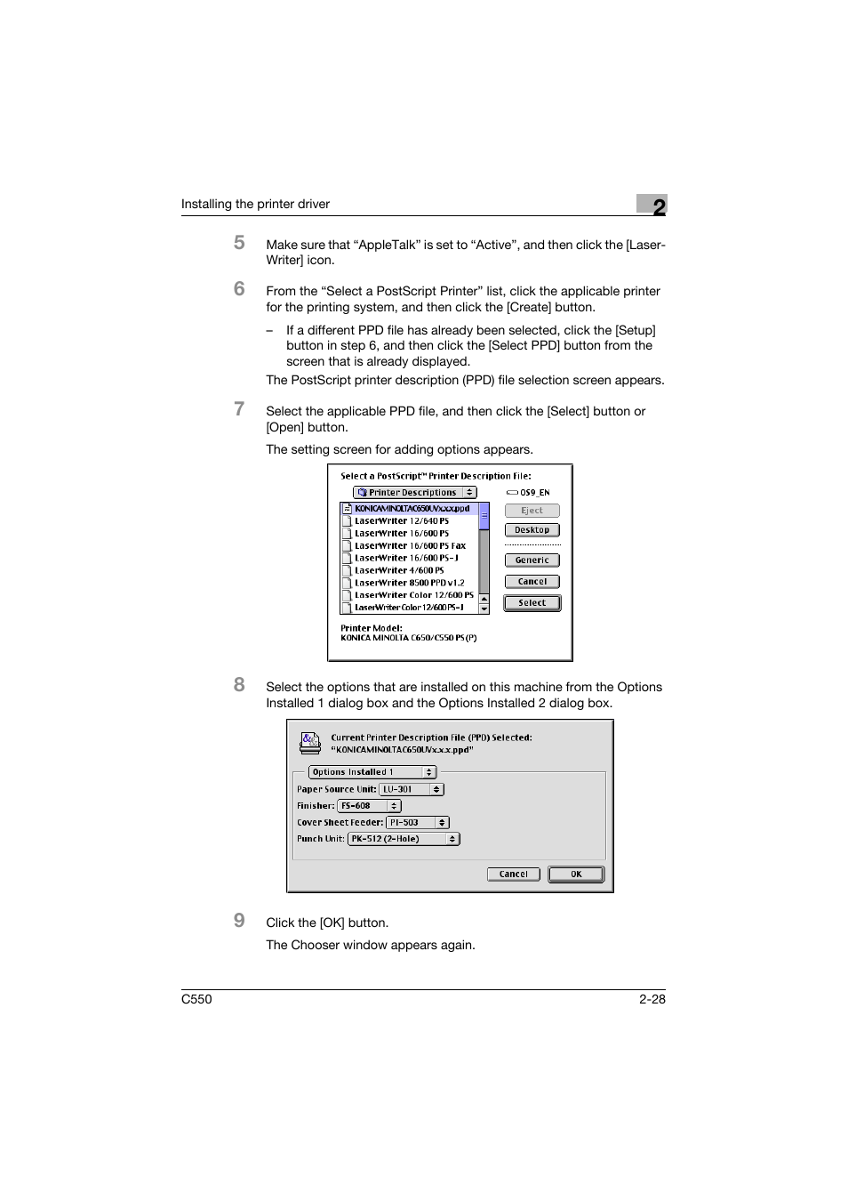 Konica Minolta bizhub C550 User Manual | Page 71 / 400