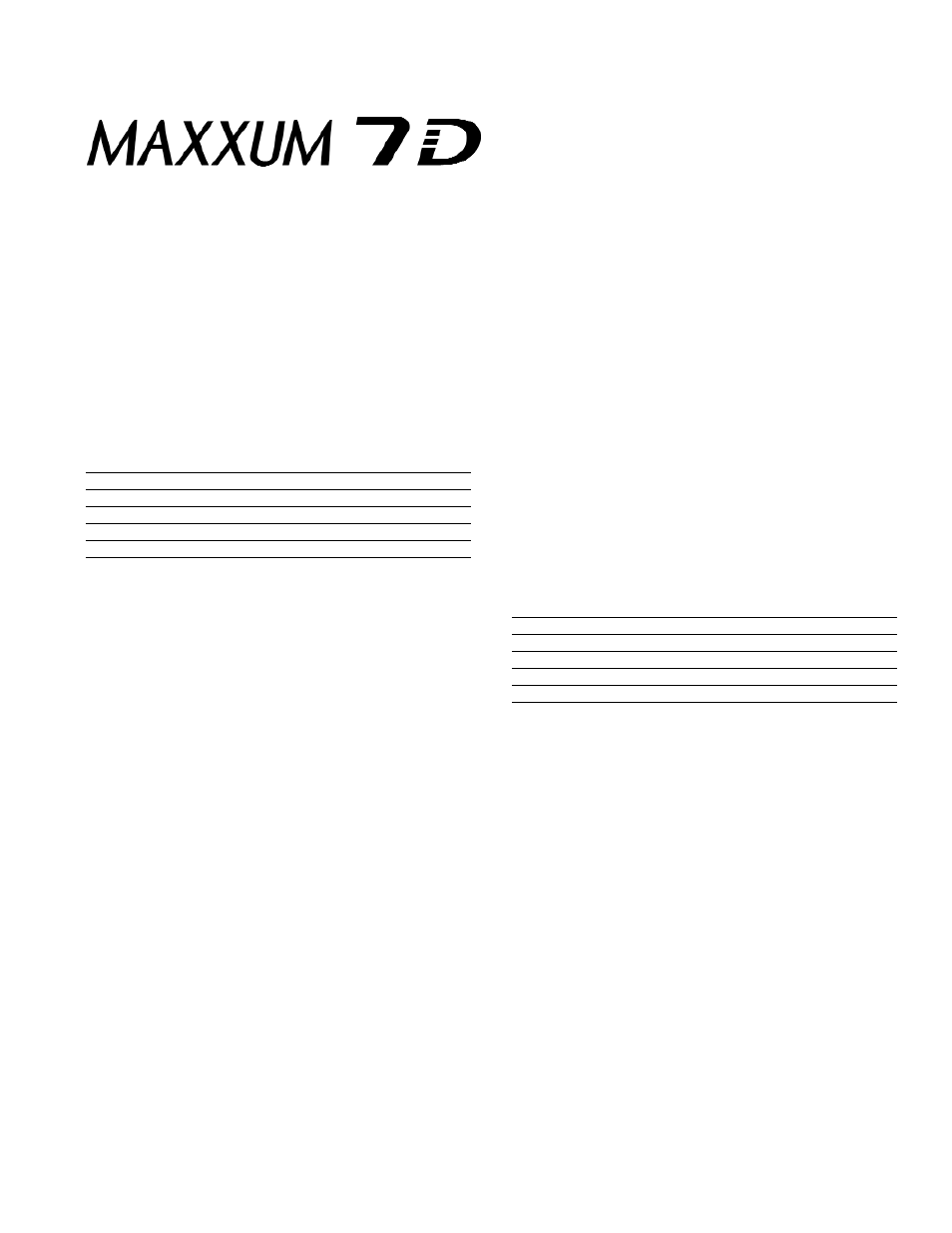 Specifications | Konica Minolta MAXXUM 7D User Manual | Page 7 / 20