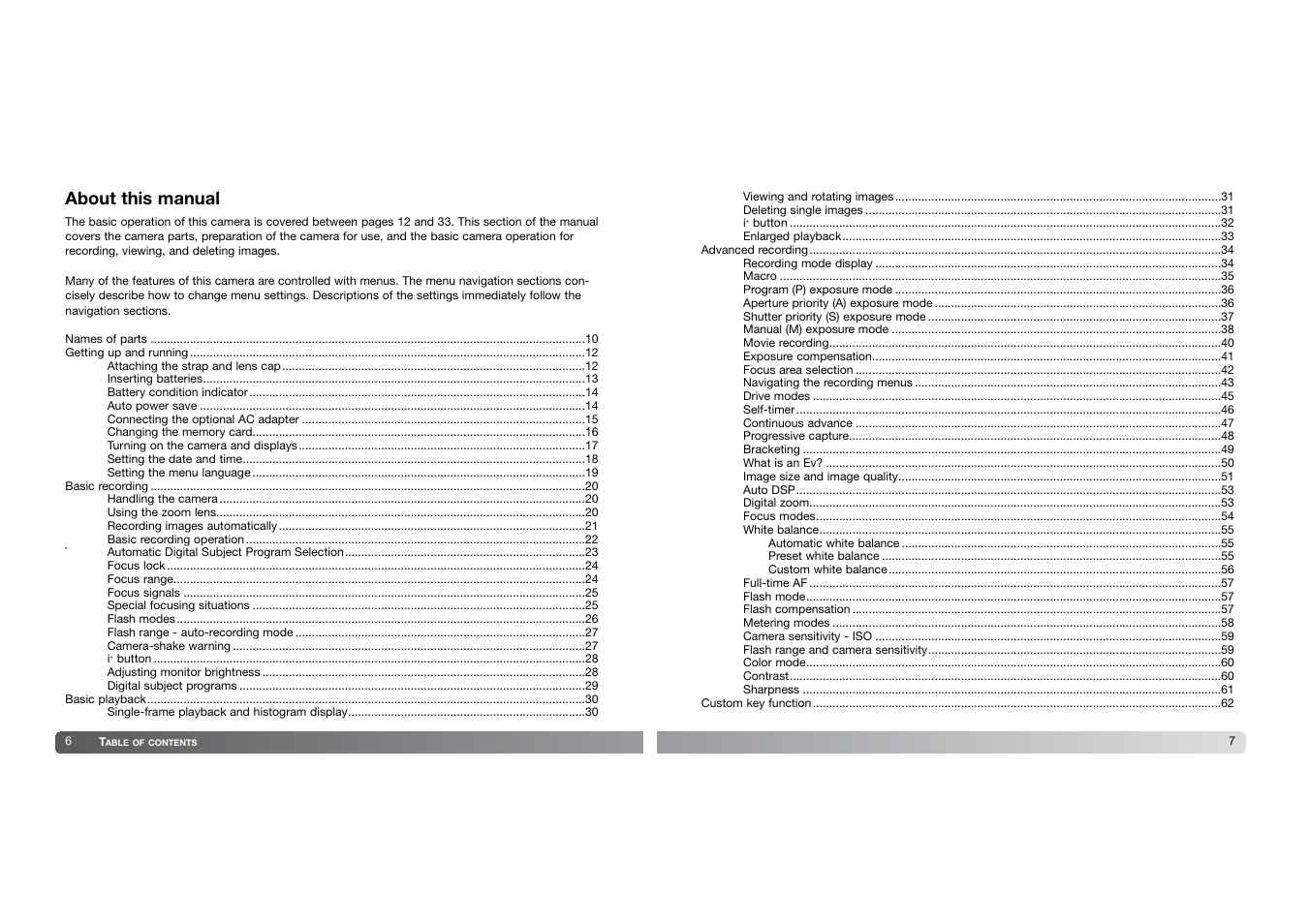 About this manual | Konica Minolta DIMAGE-Z20 User Manual | Page 4 / 62