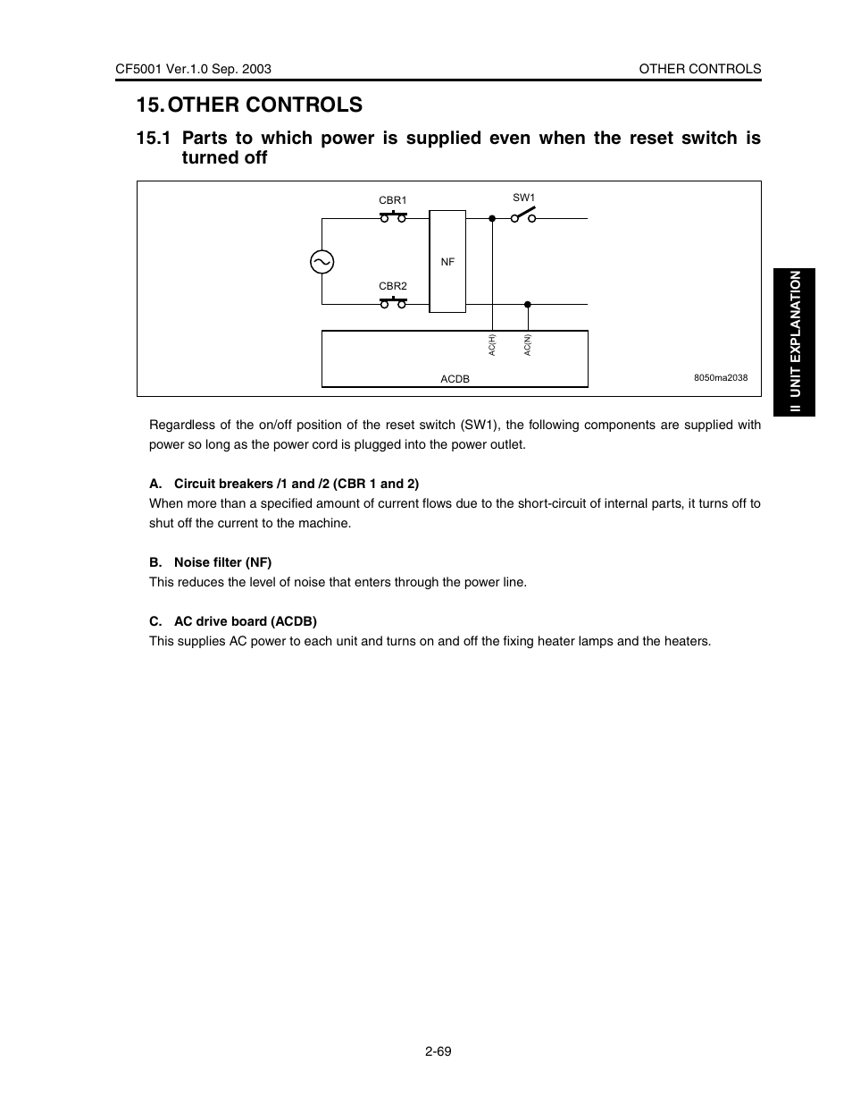 Other controls | Konica Minolta CF5001 User Manual | Page 122 / 130