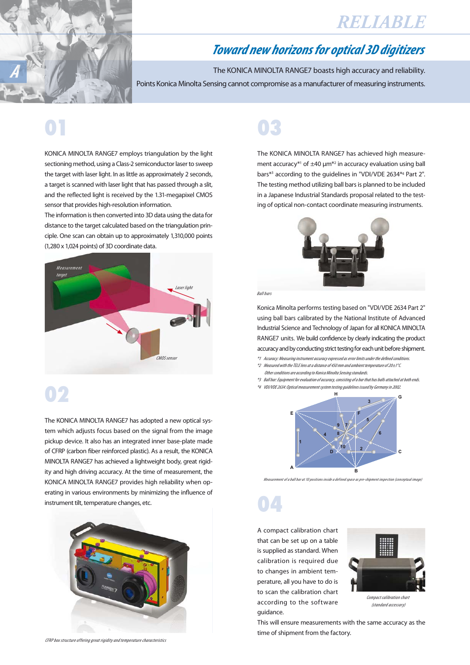 Reliable, Toward new horizons for optical 3d digitizers | Konica Minolta 7 User Manual | Page 6 / 8