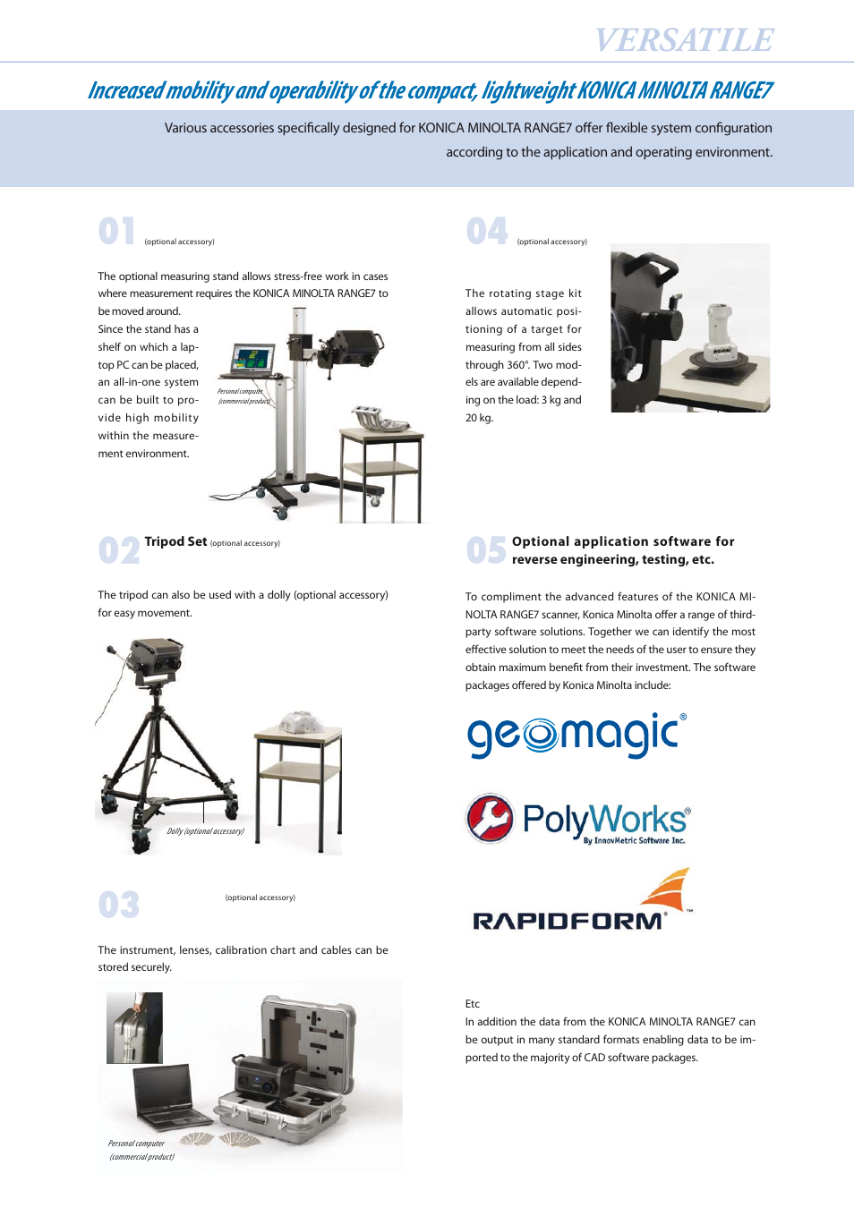 Versatile | Konica Minolta 7 User Manual | Page 7 / 8