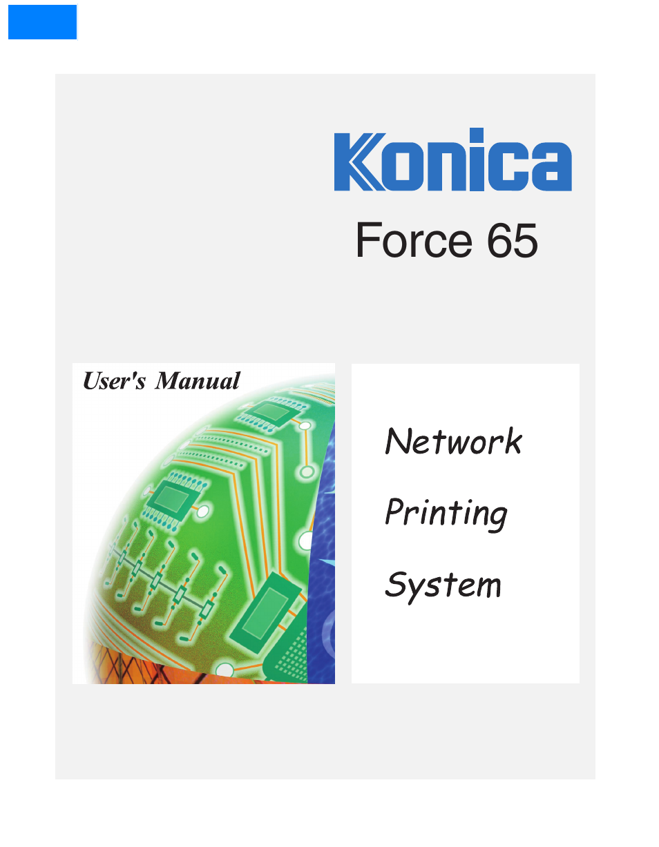 Konica Minolta Network Printer User Manual | 164 pages