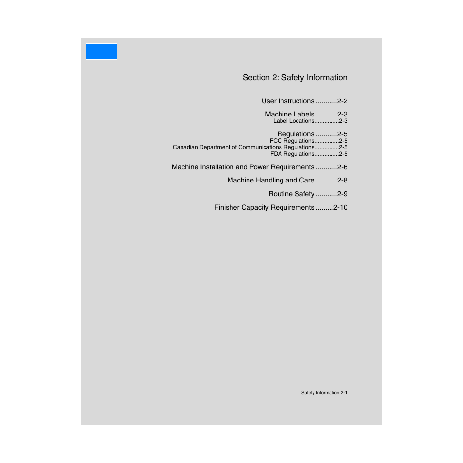 Section 2: safety information | Konica Minolta Network Printer User Manual | Page 15 / 164