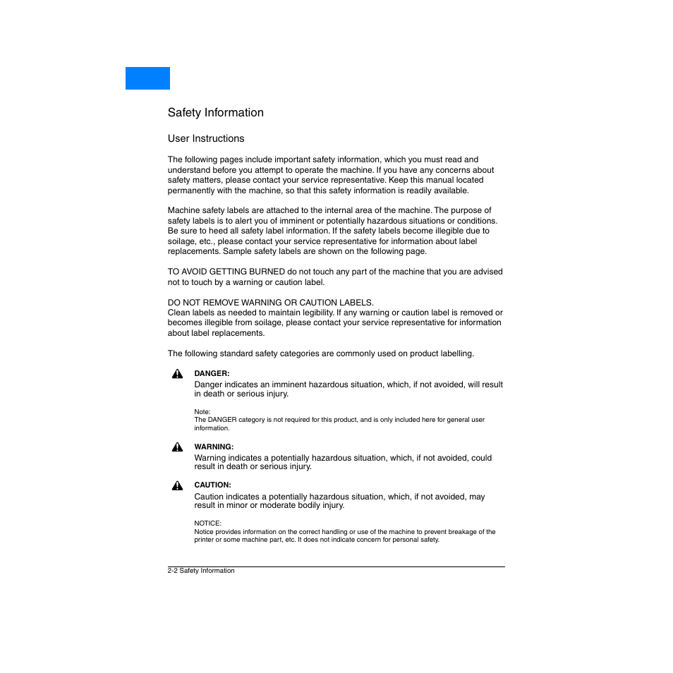 User instructions, User instructions -2, Safety information | Home | Konica Minolta Network Printer User Manual | Page 16 / 164