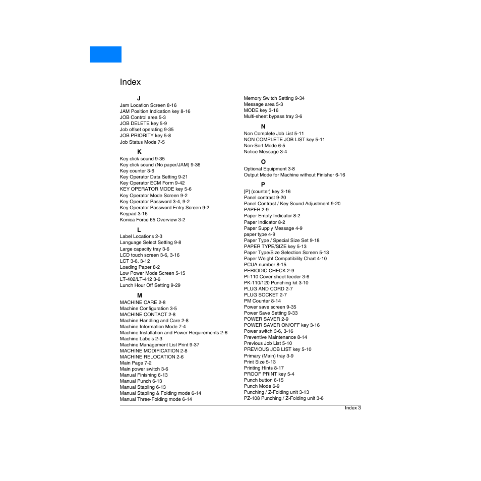 Index, Home | Konica Minolta Network Printer User Manual | Page 161 / 164