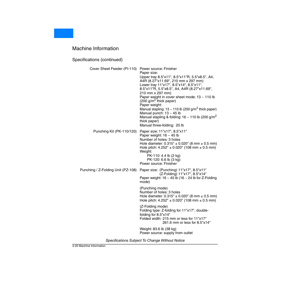 Machine information, Home | Konica Minolta Network Printer User Manual | Page 46 / 164